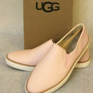 Womens Ugg W Adley Stripe Slip On Casual Canvas